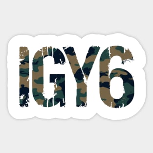 IGY6 I Got Your Six Camo Sticker